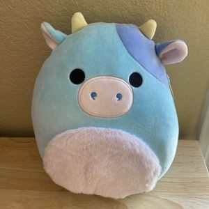 Clayton The Cow Fuzzy Belly Squishmallow 8”